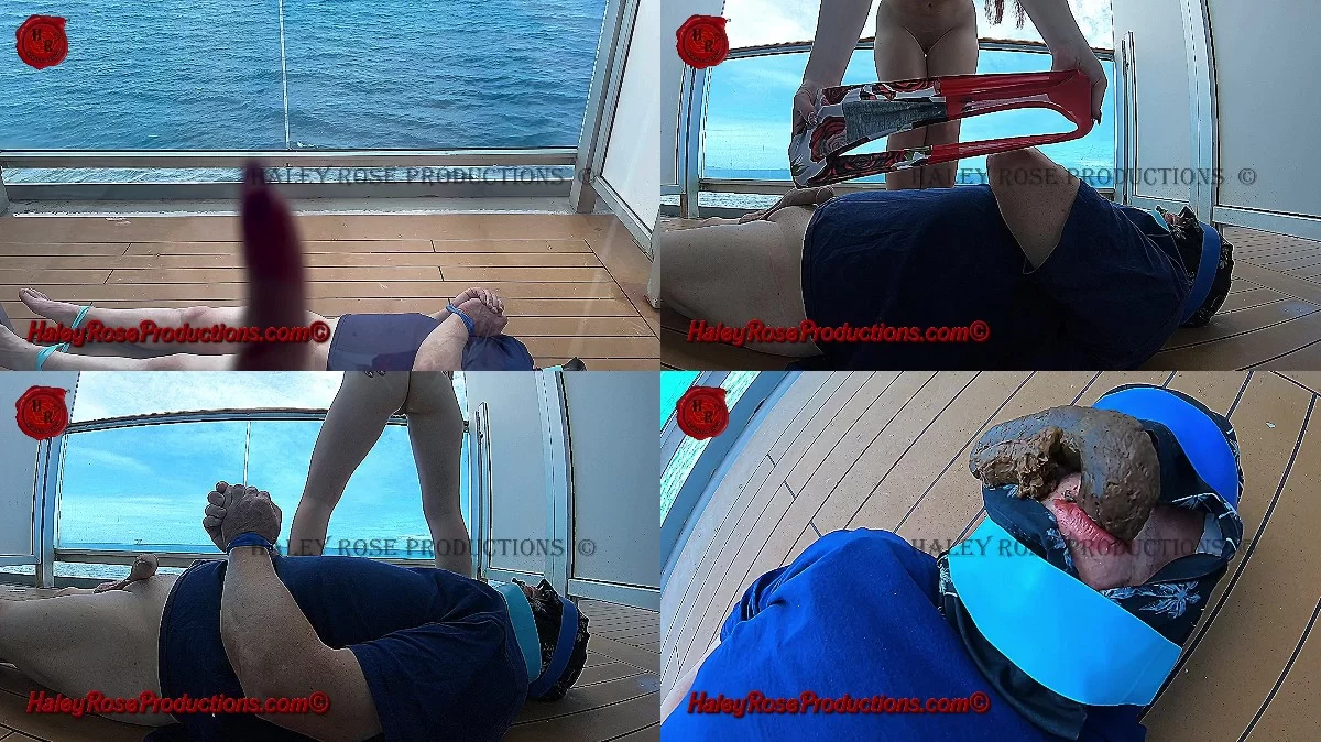 Haley Rose – Cruise Ship Balcony Shit Feeding