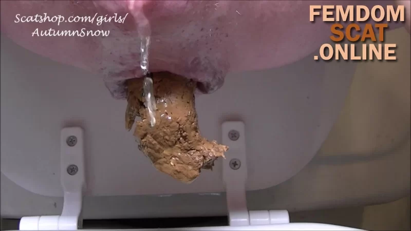 AutumnYoung – 2 HUGE Creamy Shits & MASTURBATE new scat porn videos