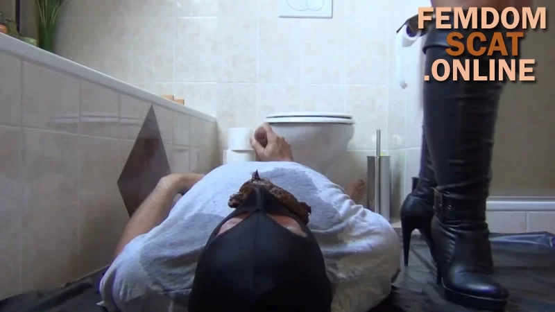 RosellaExtrem – New record in shit eating and piss drinking! new femdom scat porn videos