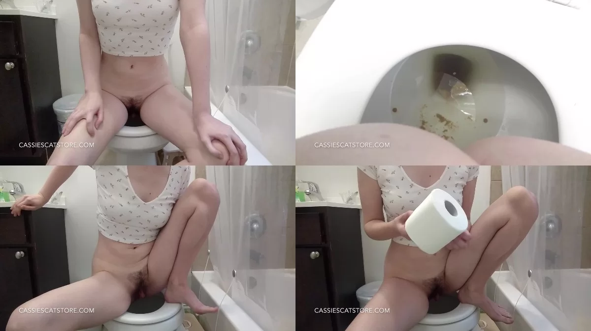 CassieScat – Fast, Desperate Runny Toilet Poop + Wiping [women pooping xxx porn videos]