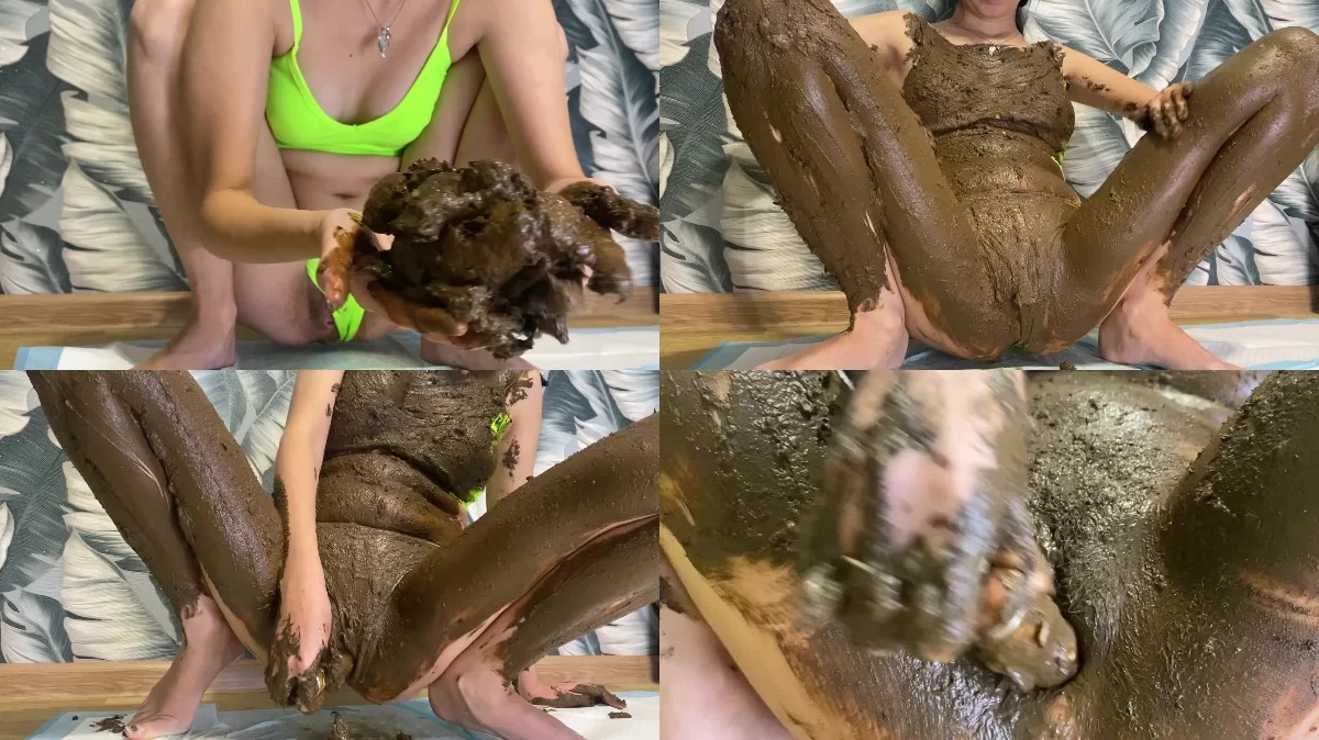 p00girl – Scat smearing in lingerie, hairy pussy in shit [women pooping xxx porn videos]