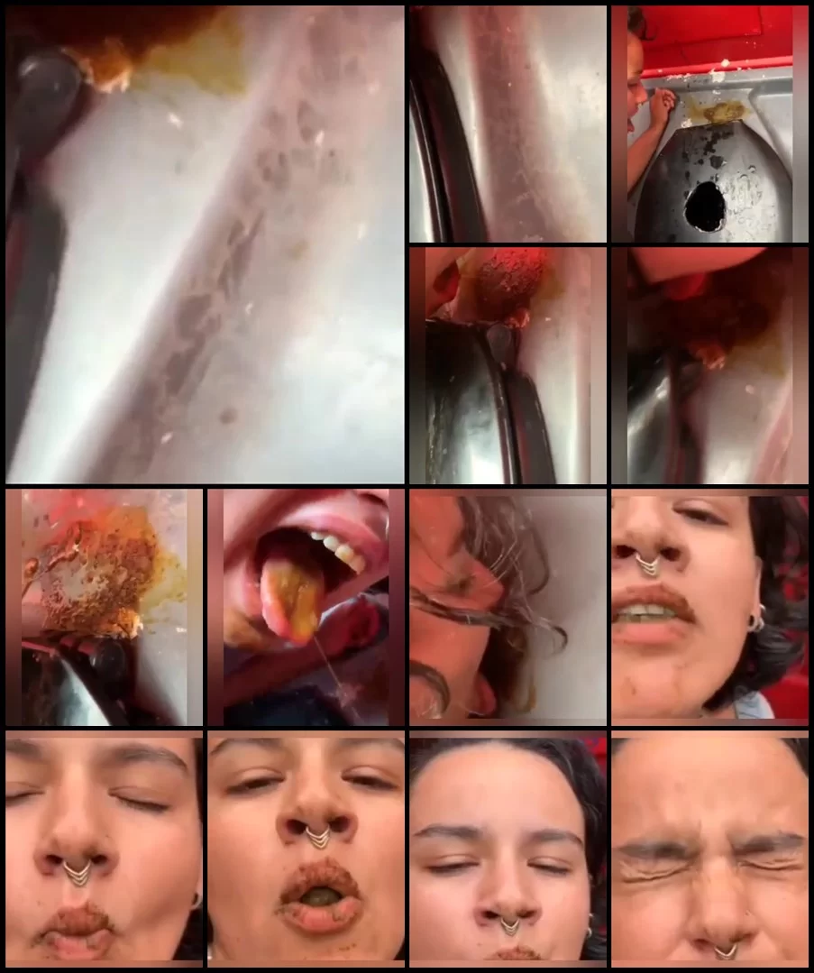Portapottyqueen – Cleaning portapotty with my worthless mouth