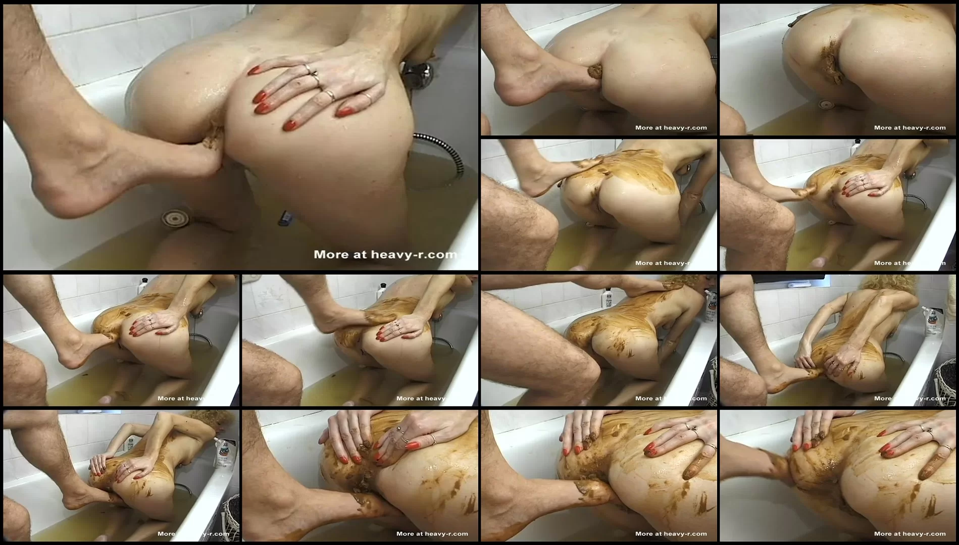 Amateur dirty anal footing in the bathroom