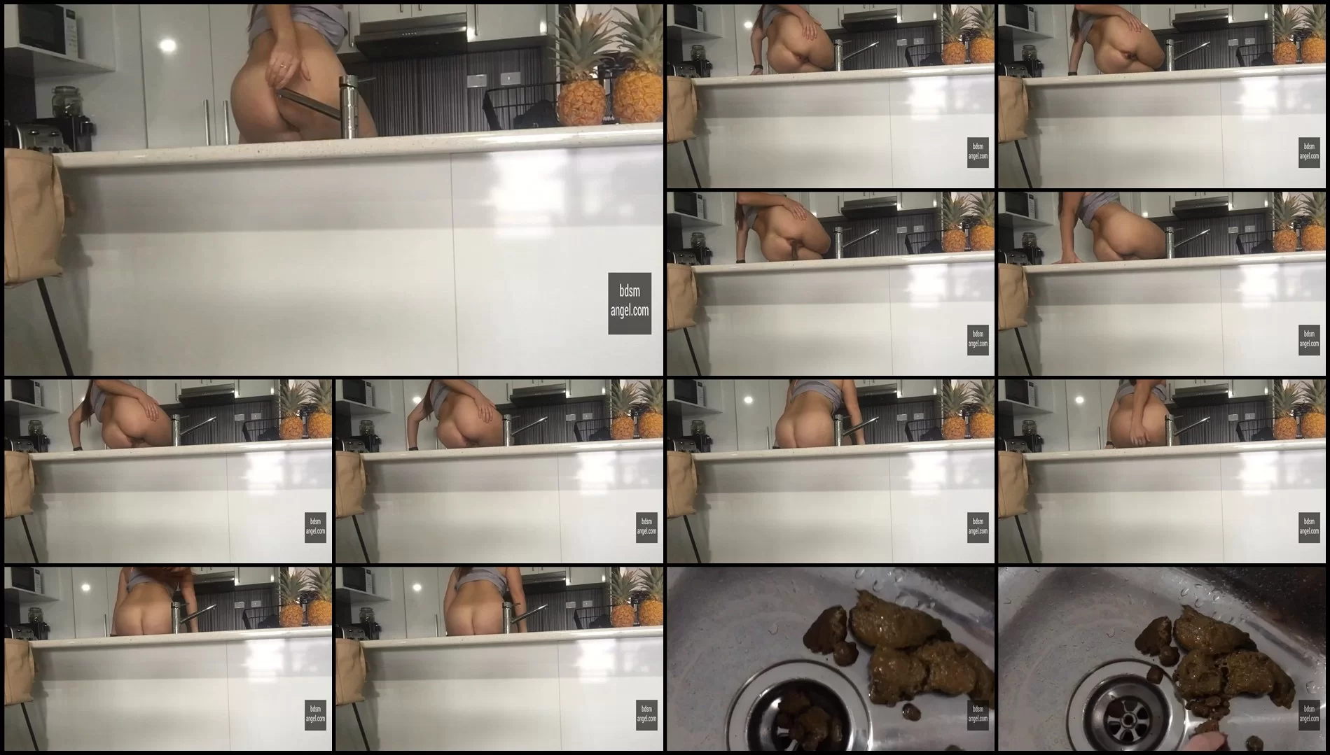 BDSMangel – Pee & Poop in Kitchen Sink