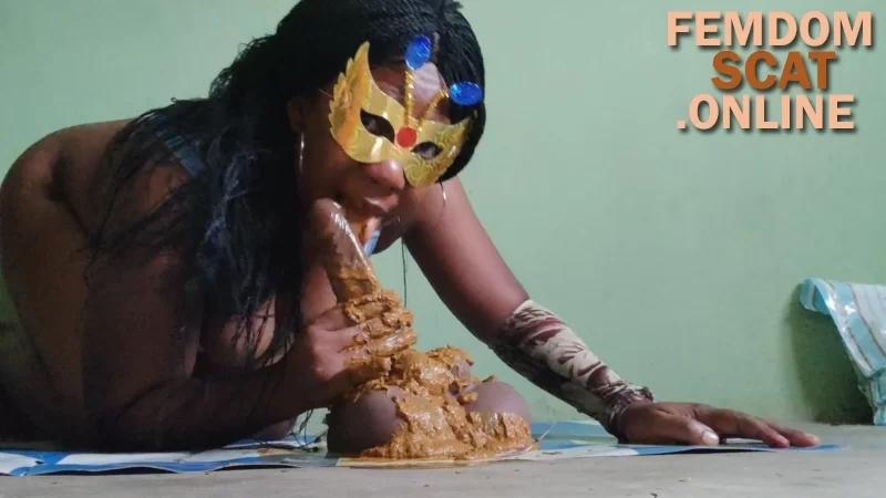 PrettyEbonies – Monster poop, smearing and sucking Eric