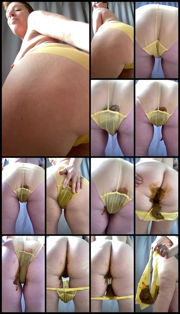 XshayXshayX – GingerScatXXX-Yellow See Through Panty Poop