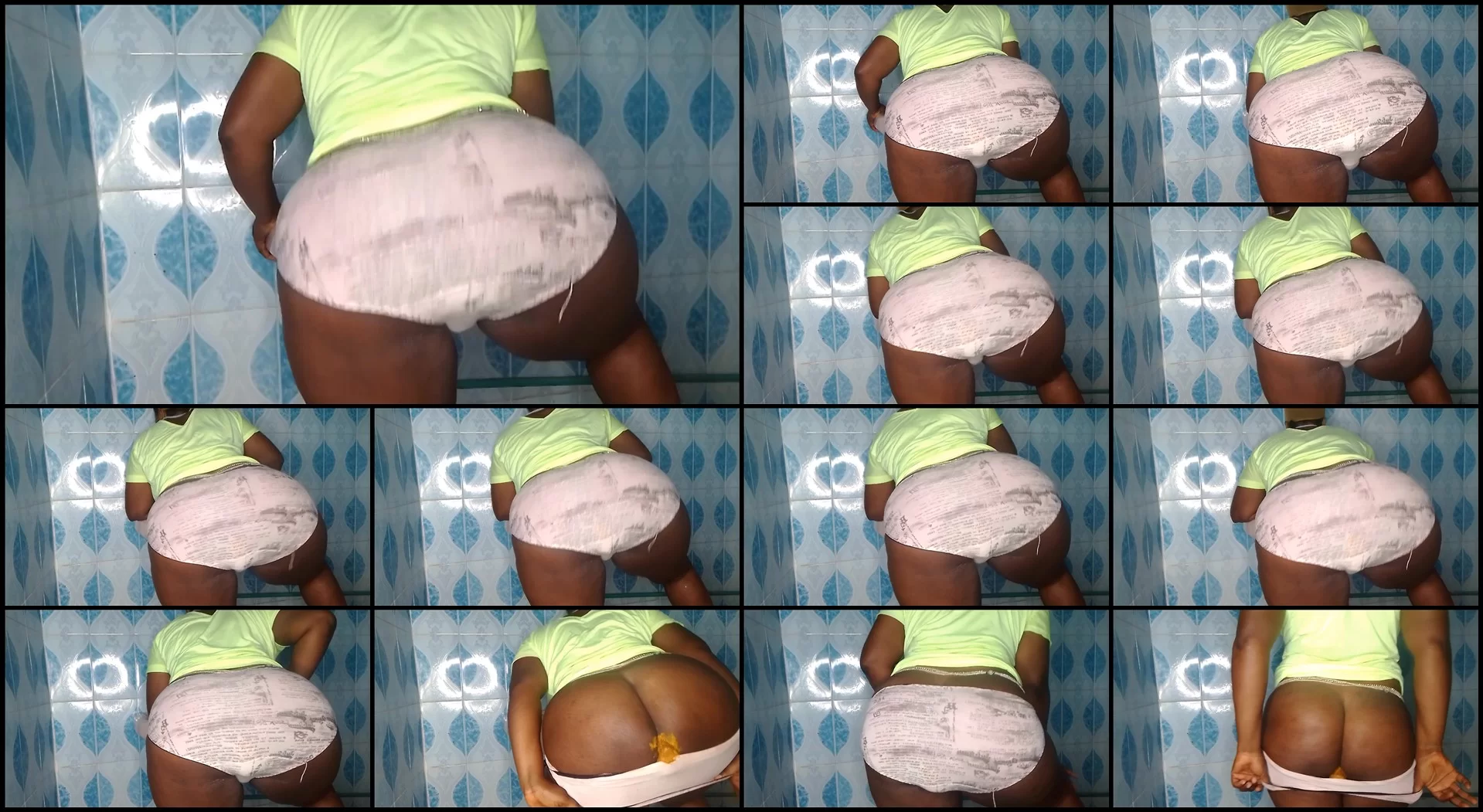 PrettyEbonies – Tweaking out my poop in panty bigbutt