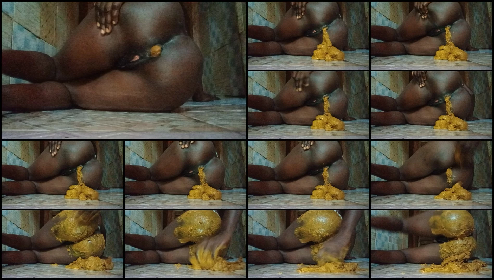 PrettyEbonies – Side pooping and smearing