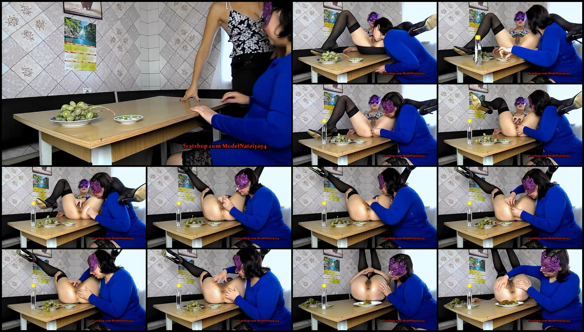 ModelNatalya94 – The grapes in ass and pussy