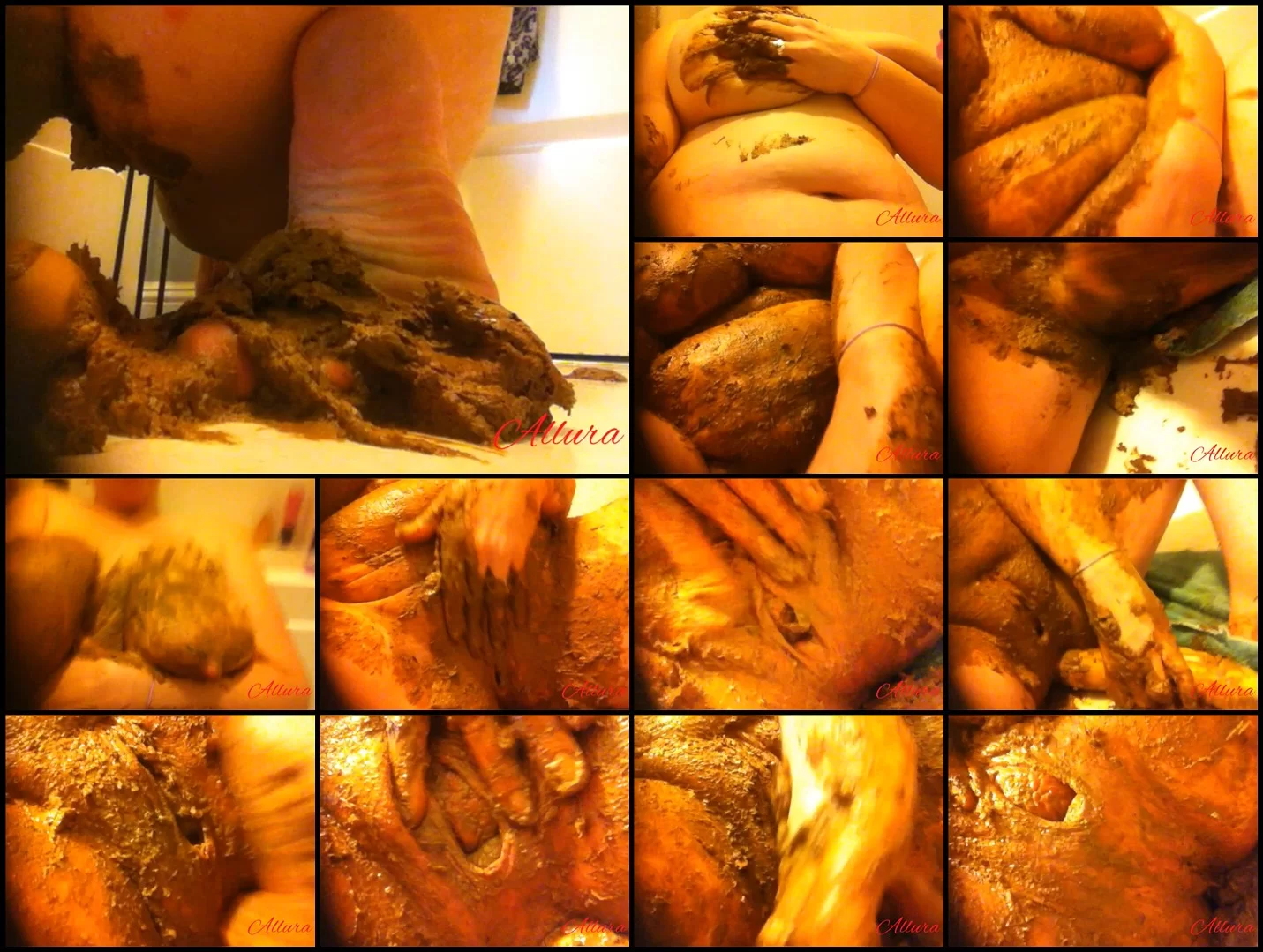 Allura – Smearing a Massive Shit! Shit-Stuffing with Dildo