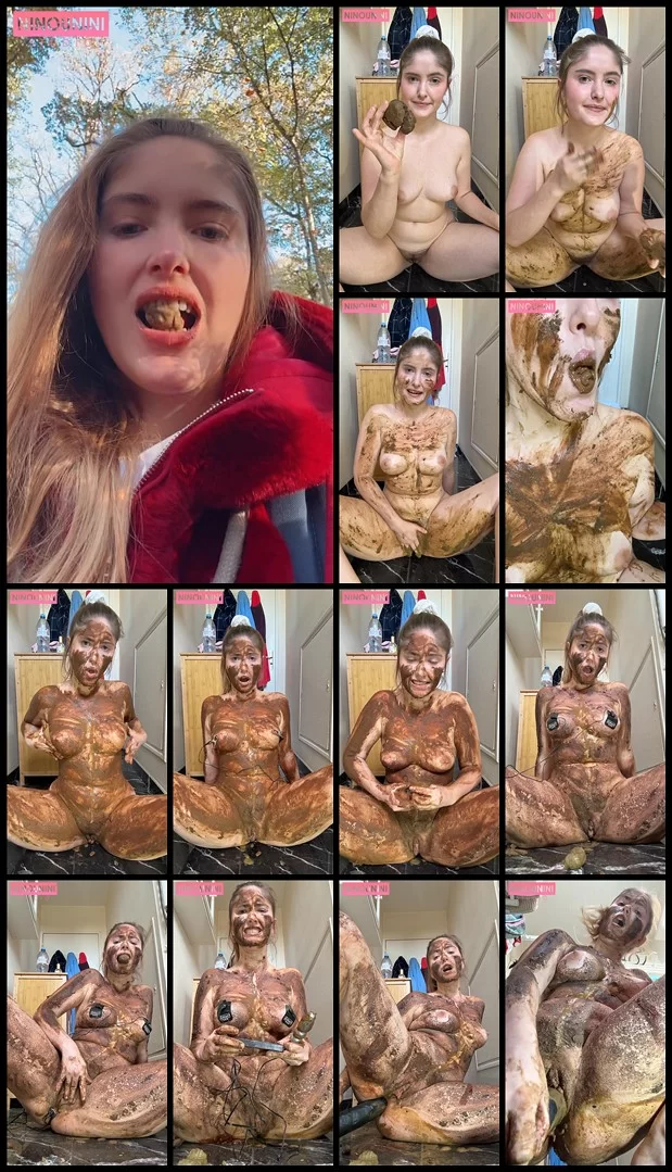 Ninounini – SCAT BDSM & EATING DOG SHIT IN THE FOREST