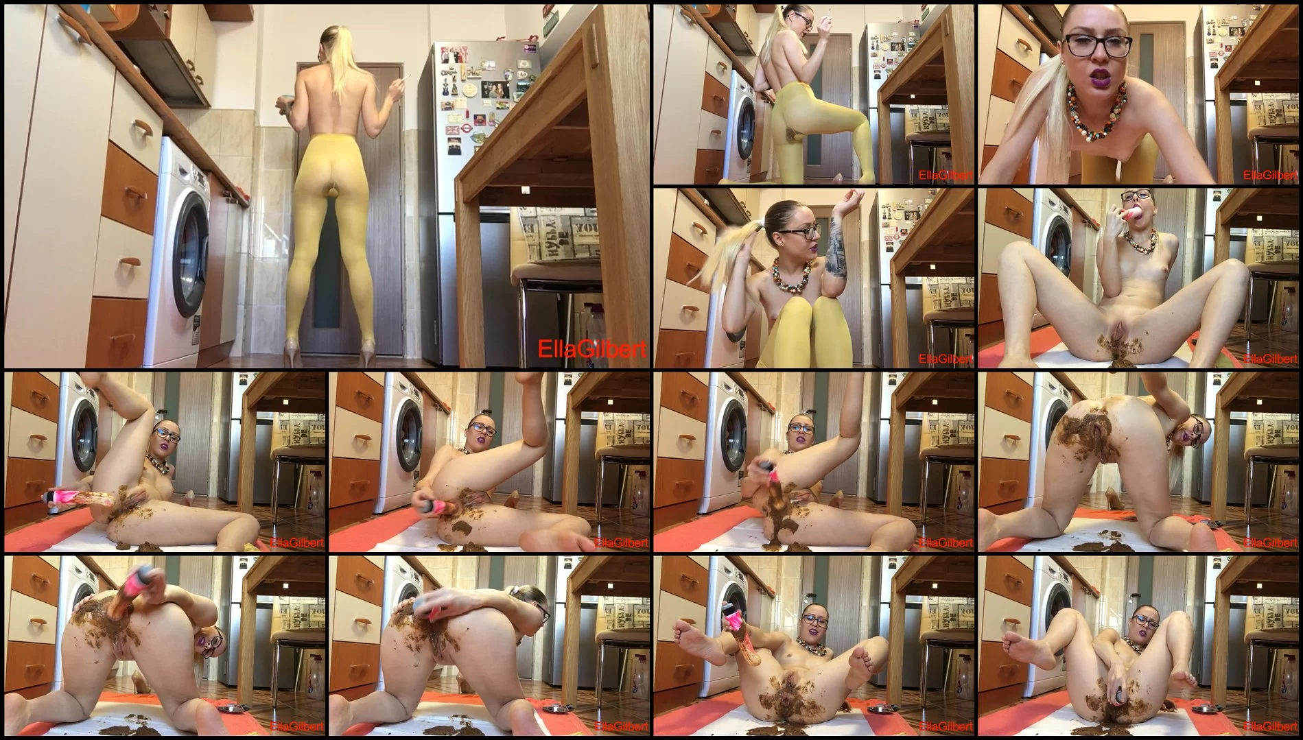 EllaGilbert-Yellow Full Of Shit Tights P1