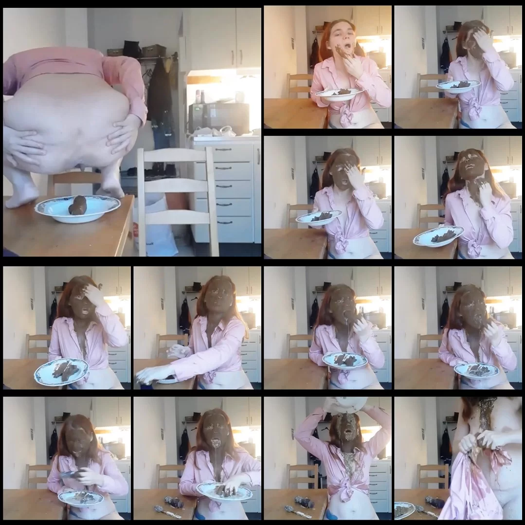 ExtremeMissC – Kitchen play- in my shirt, cover face,some in my body  Vomit and poor it over me