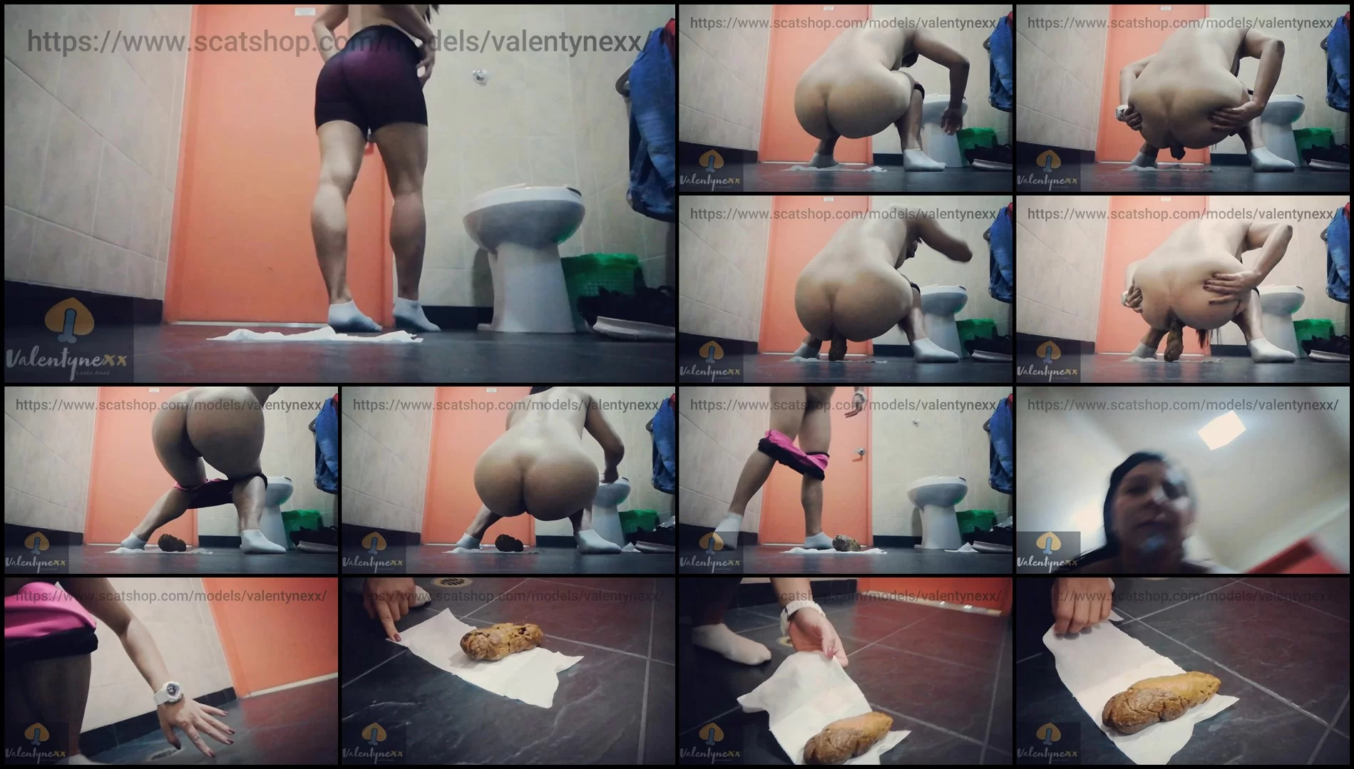 Valeria Gz Pooing in Public Bathroom Scat Porn with Pissing by Valentynexx